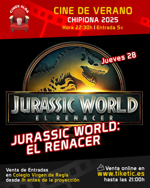 JURASSIC WORLD EL RENACER-28 DE AGOSTO